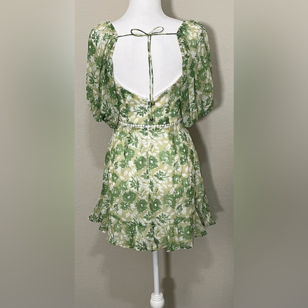 Hello Molly Drinking Games Green Viral Night Out Party Wear Mini Dress Size 6 - Picture 3 of 16